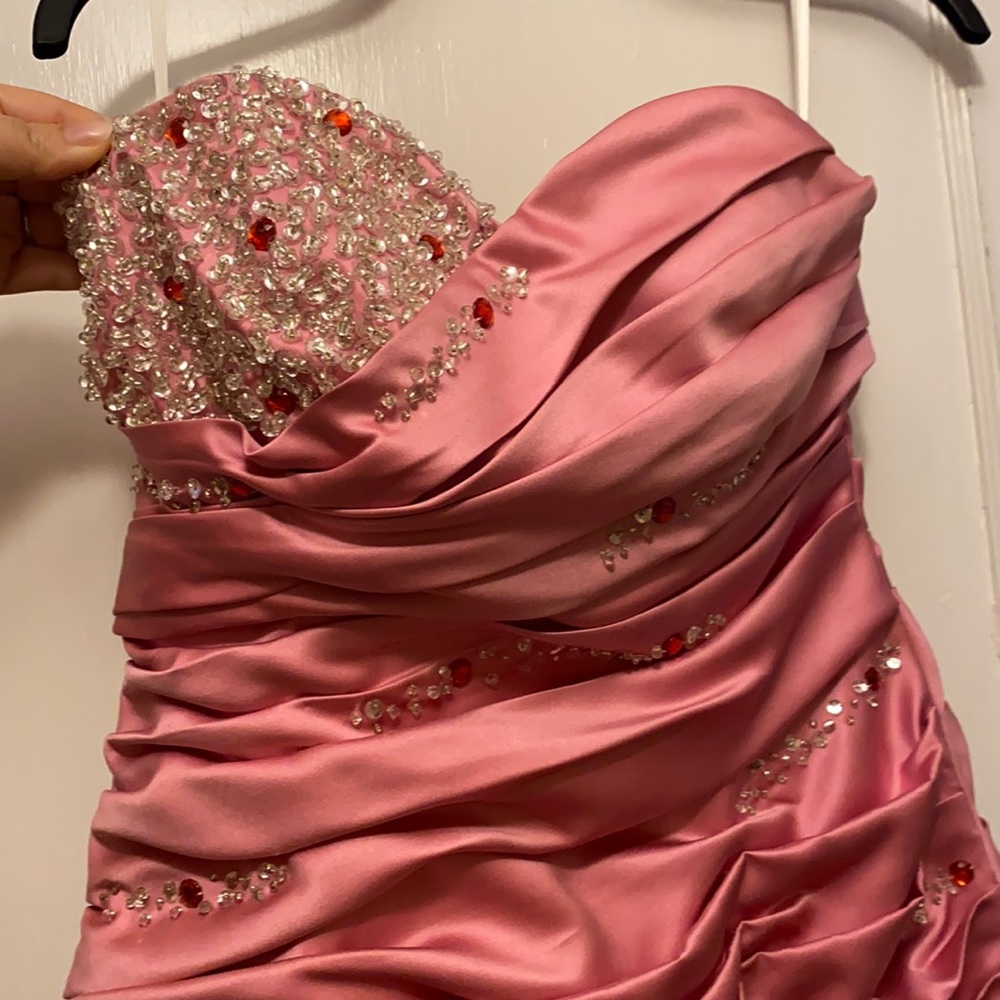 Satin cocktail dress